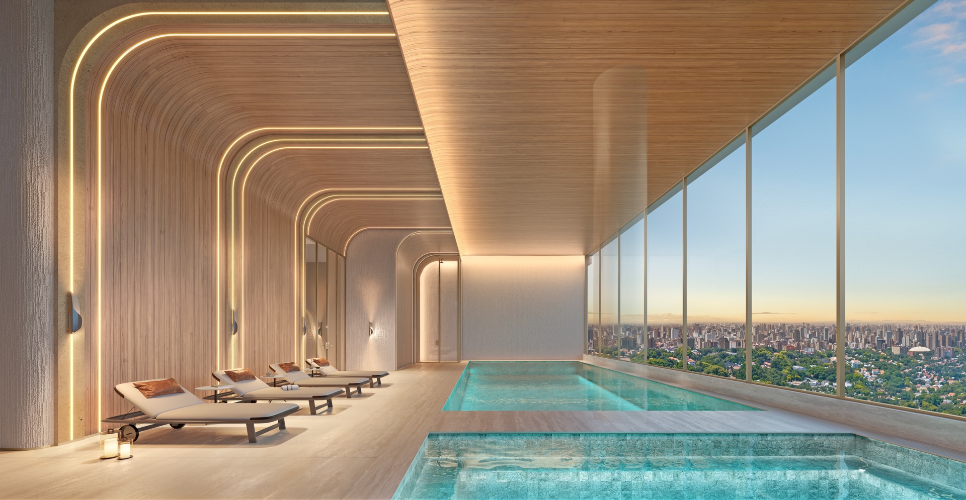 PERSPECTIVA ILUSTRADA | INDOOR SWIMMING POOL - WELLNESS 51º PAVIMENTO