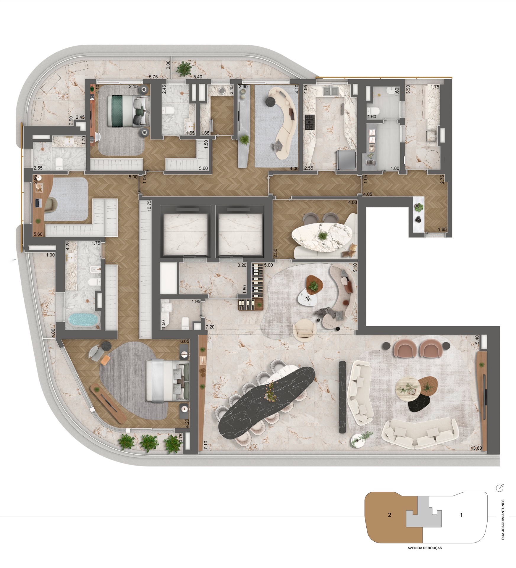 planta opção 1 339m²